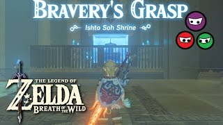 Zelda Breath of the Wild  Ishto Soh Shrine  Braverys Grasp [upl. by Dnalyram289]