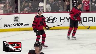 Jack Hughes Dazzles In The NJ Devils Stadium Series Jersey WARMUPS 31924 [upl. by Mailand]