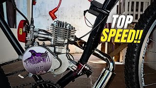 FIZ UM TOP SPEED COM O MOTOR PHANTOM 85cc V3 [upl. by Annayek6]