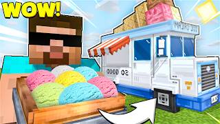 I OPENED AN ICE CREAM TRUCK IN MINECRAFT [upl. by Attelrahs]