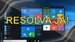 Menu Iniciar NÃO ABRE no Windows 10  Como resolver o problema [upl. by Nabala]