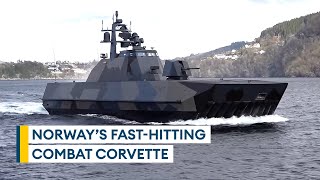 Norways camouflaged Skjoldclass corvette designed to hit hard and then disappear [upl. by Higley]