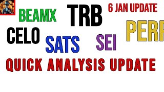 Perp  Sei  Sats  Celo  Beamx  Trb  Price Prediction amp Analysis amp Today Update [upl. by Jacquette]