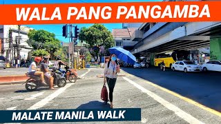 SAFE PA  WALA PANG PANGAMBA  WALKING IN QUIRINO AVENUE MALATE MANILA  4K CITY AMBIENT SOUNDS [upl. by Leahcimnaes]