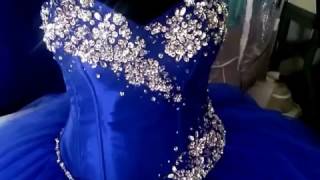 VESTIDOS DE XV AZUL REY 2017 [upl. by Ramoh]