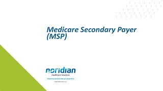 Medicare Secondary Payer MSP [upl. by Enala718]