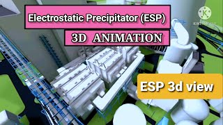 Electrostatic Precipitator ESP 3D view animation Video [upl. by Junius951]