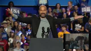 Keegan Michael Key speech urges vote The only choice is Harris and Walzpolitics kamalaharris [upl. by Anwahsad43]