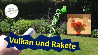 Vulkan und Rakete  Experimente mit Brausetabletten für Kinder [upl. by Anikat]