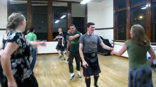 Seattle Scottish country dance class  Johnnies Welcome Hame [upl. by Leizar104]