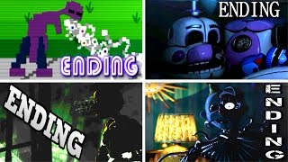 Five Nights at Freddys Sister Location ALL ENDINGS  FNAF Sister Location [upl. by Weinberg]