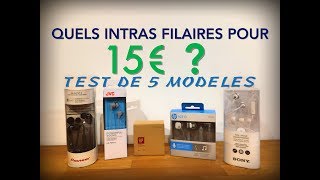 Test de 5 Modèles dIntras à 15€  JVC PIONEER SONY HP 1MORE [upl. by Edrahc940]