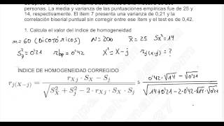 ANÁLISIS DE ÍTEMS ÍNDICE DE HOMOGENEIDAD [upl. by Branch]