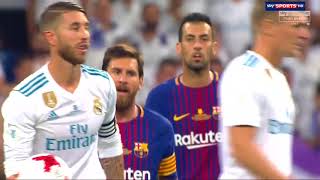 Sergio Ramos Trolling Lionel Messi Real Madrid vs FC Barcelona [upl. by Elletnuahc]