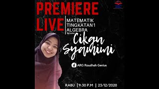 NAK SKOR A MATH PT3  ALGEBRA bersama Cikgu Syamimi [upl. by Jyoti]