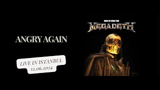 Megadeth Angry Again  Live in Istanbul at Kucukciftlik Park 12062024 [upl. by Renelle]