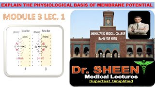 EXPLAIN THE PHYSIOLOGICAL BASIS OF MEMBRANE POTENTIAL MODULE 3 LEC1 CHAPTER 5 [upl. by Obeng]