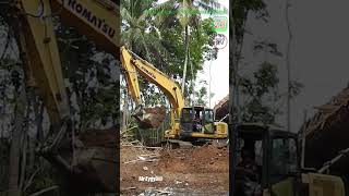 Beko Excavator Komatsu Kerja Di Proyek Jembatan shorts beko bekoexcavator excavator alatberat [upl. by Tram]