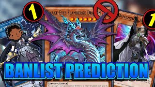 Yugioh TCG August 2024 Banlist Prediction [upl. by Norac]