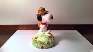 Vintage Peanuts Snoopy Beaglescout Musical Figurine Plays quotClimb Every Mountainquot [upl. by Natehc863]