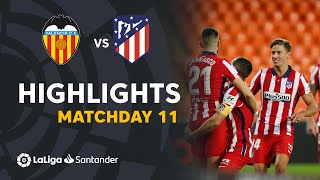 Highlights Valencia CF vs Atletico Madrid 01 [upl. by Eneleh]