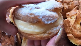 Princes Krofne  Cream Puffs pastry baking howto [upl. by Mooney]