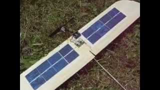 Sol Simple 224W solar powered rc airplane close up [upl. by Anayt]