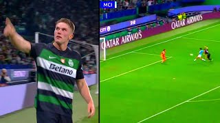 🔥 Viktor Gyökeres CRAZY GOAL vs Man City  Sporting CP vs Man City [upl. by Maharg70]