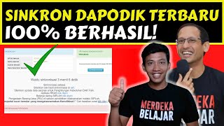 SUKSES Cara sinkron dapodik 2023d terbaru [upl. by Nnawtna]