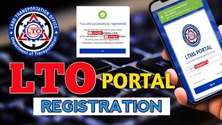 PAANO MAG REGISTER SA LTO PORTAL 2023  LTO PORTAL REGISTRATION  DRIVERS LICENSE  LTMS PORTAL [upl. by Ubana]