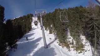 Sesselbahn Piza Pranseies Wolkenstein GrödenVal Gardena [upl. by Arbed]