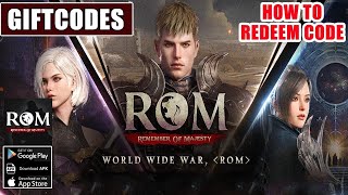 Codes Rom Remember Of Majesty  Rom Game Codes  Rom Remember Of Majesty Game Codes [upl. by Lyall]