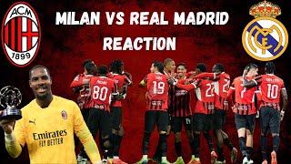 Milan vs Real Madrid ReactionChampions League Matchday 4MIL 3 RMD 1 [upl. by Rennie]