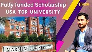 Marshall University USA Admission Process 2023 2024  Fully Funded Scholarship [upl. by Matti]