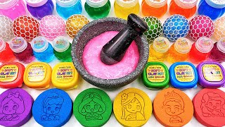 Satisfying Video How To Make Kinetic Sand Slime Mixing Glitter Eyeshadow Makeup Cosmetics GoGo ASMR [upl. by Timothee]