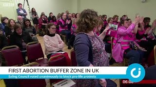 First abortion buffer zone in UK [upl. by Carrissa]