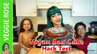 VEGAN Boxed Cake  HACK TEST 2 [upl. by Otreblif]