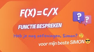 1373 FUNCTIE met VOORSCHRIFT fx  cx voor SIMON 😎 [upl. by Nakre]