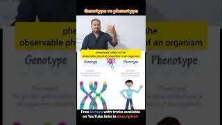 Genotype vs phenotype trending ytshorts neet jitendrasirrcscarrerinstitute [upl. by Atiuqehs504]