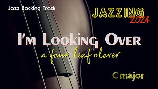 Backing Track IM LOOKING OVER A FOUR LEAF CLOVER C Dixieland New Orleans Jazz Standard Banjo [upl. by Isabeau]