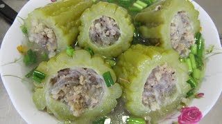 Bitter Melon Soup Recipes  Khmer Food Cooking [upl. by Chick]