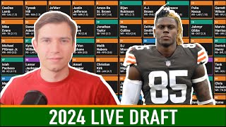 LIVE 2024 Fantasy Football Draft [upl. by Gnuhc858]