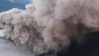 Drone Footage Captures Costa Ricas Turrialba Volcano Eruption [upl. by Dorisa202]