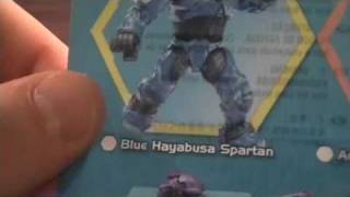 Mega Bloks Halo Mini Figure pack Blue Hayabusa review [upl. by Ivetts]