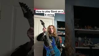 How to play Djent on a 6 string guitar metal electricguitar music djent guitar [upl. by Kliman844]