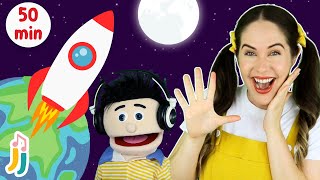 Zoom Zoom Zoom Were Going to the Moon amp Twinkle Twinkle Little Star  more nursery rhymes [upl. by Newbold]