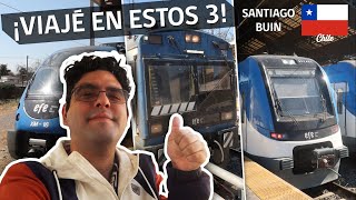 Viajé en estos TRENES DE SANTIAGO DE CHILE  SFE400  UT400R  XM  Ando en Tren [upl. by Dwane782]