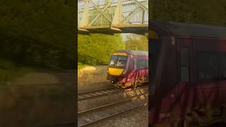 Train at Duffield 3824 1913 class 170 MatlockNottingham [upl. by Ajak]