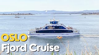 Epic Fjord Sightseeing Cruise Electric Boat Trip Around Oslofjord [upl. by Haelhsa]