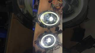 Black LED headlight for BMW MINI cooper F55 F56 [upl. by Amzaj]